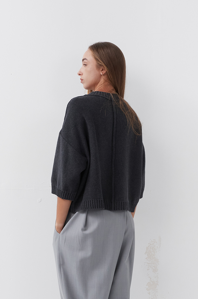 Футболка бавовна вугільна в'язана (ФТ 06/1)